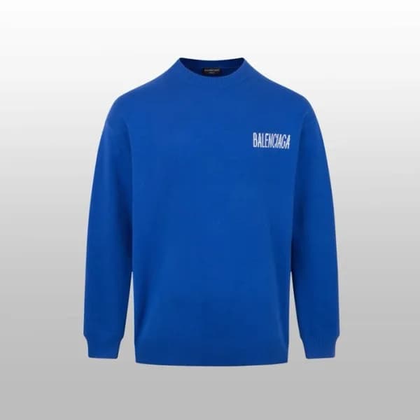 발렌시아가 남성 라운드 니트 - Balenciaga Mens Round Knitwear -… - 1