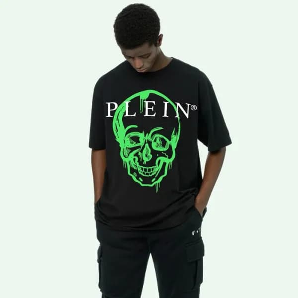 필립플레인 남성 라운드 반팔티 - Philipp-plein Mens Round Tshirt… - 1