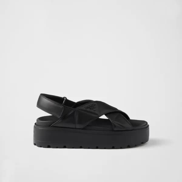 프라다 여성 나파 가죽 샌들 - Prada Womens Nappa Leather Sanda… - 1