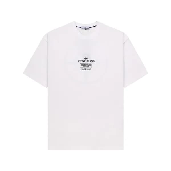 스톤아일랜드 남성 라운드 반팔 티셔츠 - Stone Island Mens Round Tsh… - 1
