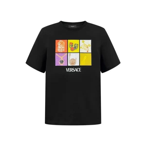 베르사체 남성 반팔 티셔츠 - Versace Mens Round Tshirts - vec7… - 1
