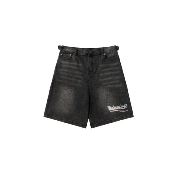 발렌시아가 남성 데님 쇼츠 - Balenciaga Mens Denim Shorts - ba… - 1