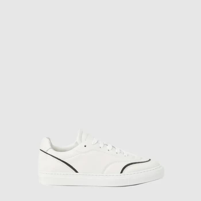브루넬로쿠치넬리 여성 가죽 스니커즈 - Brunello Cucinelli Womens Le… - 1