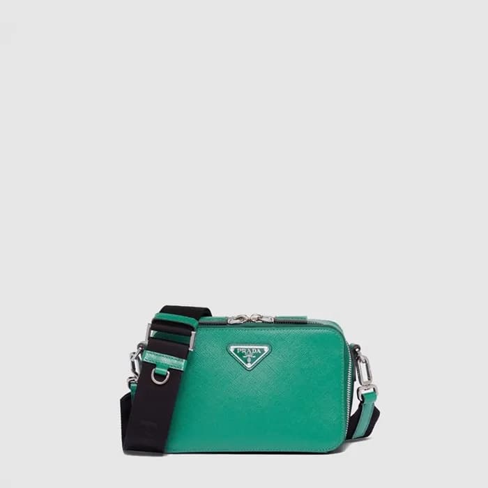 프라다 남성 브리크 사피아노 가죽 백 2VH173 - Prada Mens Brique Sa… - 1
