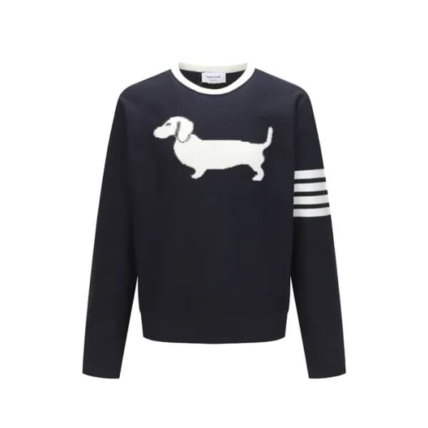 톰브라운 남성 라운드 스웨터- Thom Browne Mens Round Sweater - … - 1