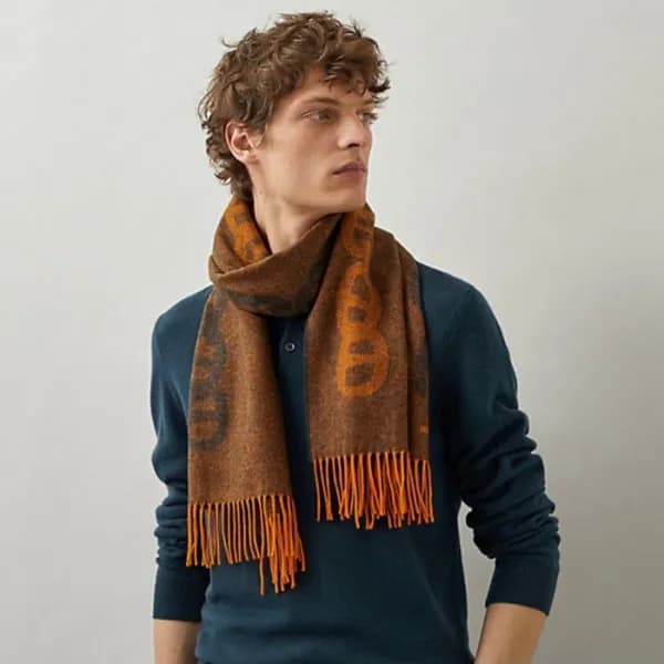 에르메스 남성 체인 머플러 - Hermes Mens Chain Muffler - acc59… - 1