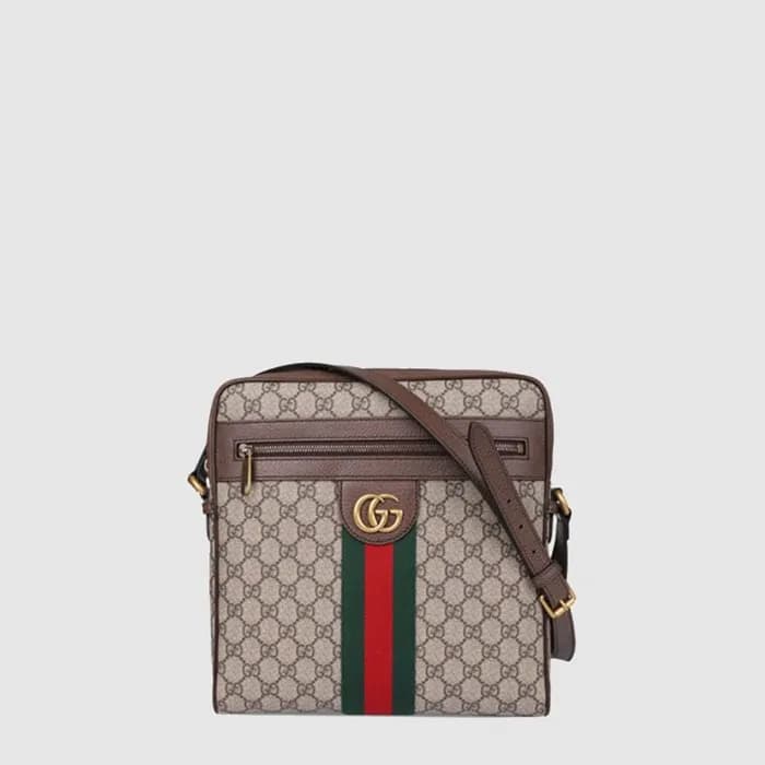 구찌 남성 GG 수프림 미디움 메신저백 - Gucci Mens GG Supreme Medi… - 1