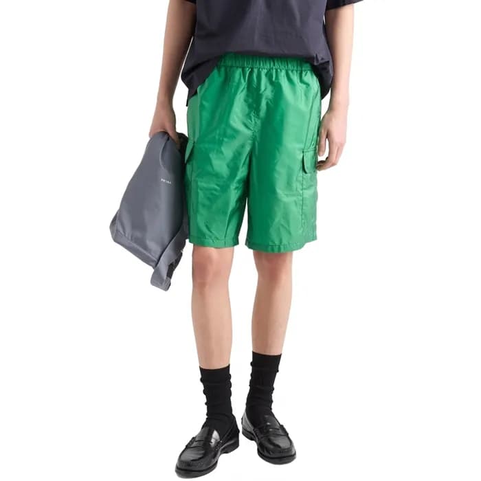 프라다 남성 삼각 로고 쇼츠 - Prada Mens Casual Shorts - prc14… - 1