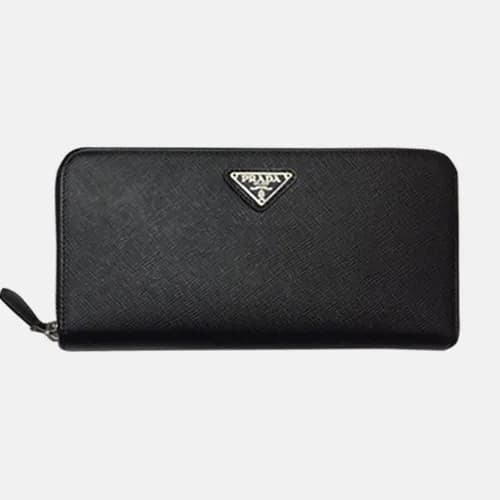 Prada 2018 Mens Zip Round Saffiano Wallet - 프라다 남성… - 1
