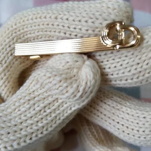 DIOR MENS YELLOW GOLD CUFFS - 디올 남성용 18k도금… - 1