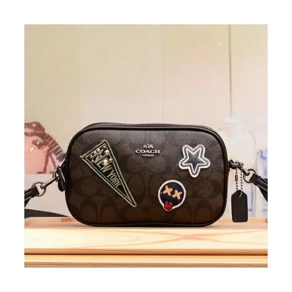 Coach Leather Shoulder Bag,20cm - 코치 레더 숄더백 12084,… - 1