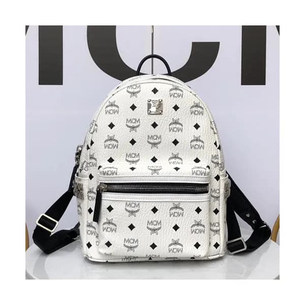 MCM Stark Leather Back Pack,17/21/26/34cm - 엠씨엠 스타… - 1