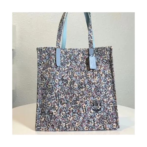 Coach Canvas Tote Shoulder Shopper Bag,34cm - 코치 캔… - 1