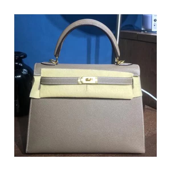 Hermes Kelly Epsom Leather Tote Shoulder Bag ,25cm… - 1