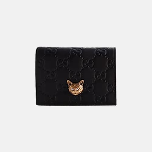 Gucci 2018 Signature Cat Card Case - 구찌 시그니처 고양이 카… - 1