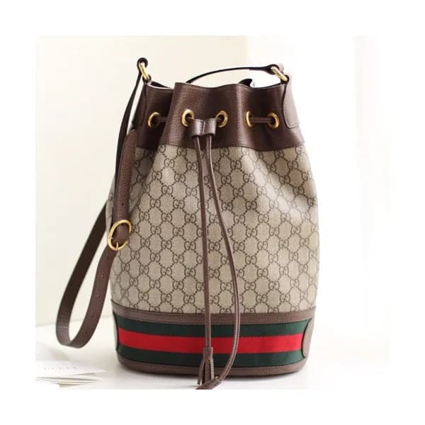 Gucci GG Ophidia Supreme Women Bucket Bag,34.5CM -… - 1