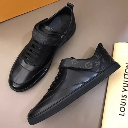 Louis Vuitton 2019 Mens Velcro Leather Sneakers - … - 1