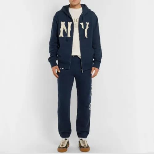 Gucci Mens NY Yankees Afrique Loopback Cotton Zip-… - 1