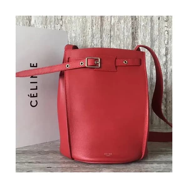 Celine Leather Bigbag Bucket Shoulder Bag,25CM - 셀… - 1