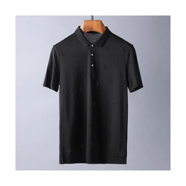 Mocler 2019 Mens Business Polo Cotton Short Sleeve… - 1