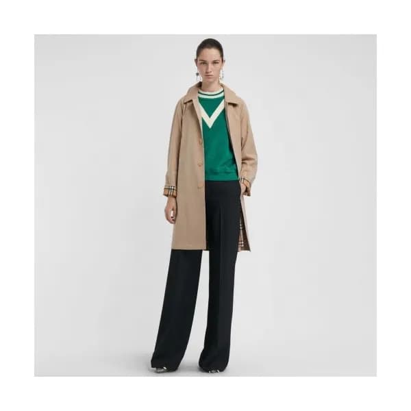 Burberry 2019 Ladies The Camden-Car Cotton Coat - … - 1