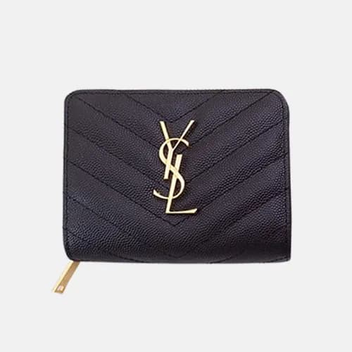 Saint Laurent 2019 Ladies Zip Card Case / Wallet 4… - 1