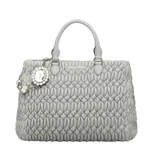 MiuMiu 2019 Matelasse Crystal Tote Shoulder Bag,28… - 1