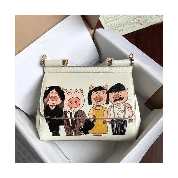 Dolce&Gabbana 2019 Leather Tote Shoulder Bag ,25CM… - 1