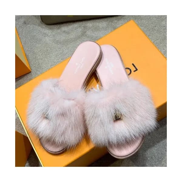 Louis Vuitton 2019 Ladies Mink Fur Slipper - 루이비통 … - 1