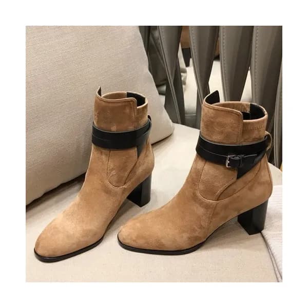 [매장판]Hermes 2019 Ladies High Heel Ankle Boots - 에… - 1