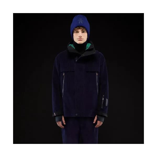 Moncler 2019 Mens Patch Logo Modern Corduroy Goose… - 1