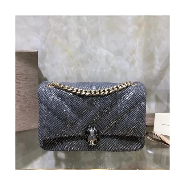 Bvlgari 2019 Serpenti Cabochon Chain Shoulder Bag,… - 1