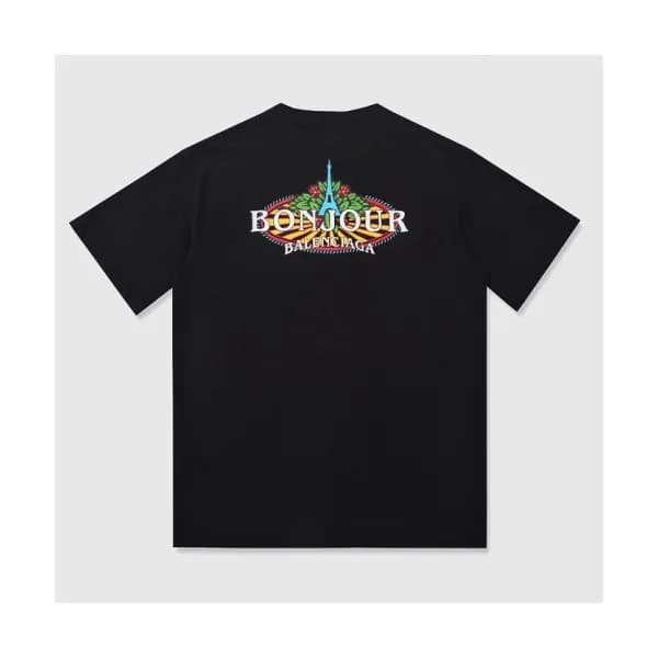 Balenciaga 2019 Mm/Wm Logo Cotton Short Sleeved Ts… - 1