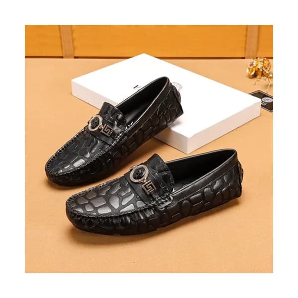 Versace 2019 Mens Leather Loafer - 베르사체 2019 남성용 … - 1