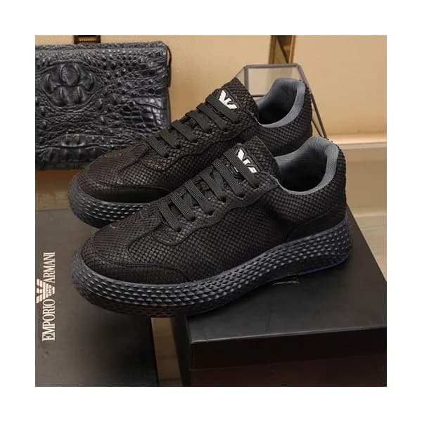 Armani 2020 Mens Leather Sneakers - 알마니 2020 남성용 … - 1