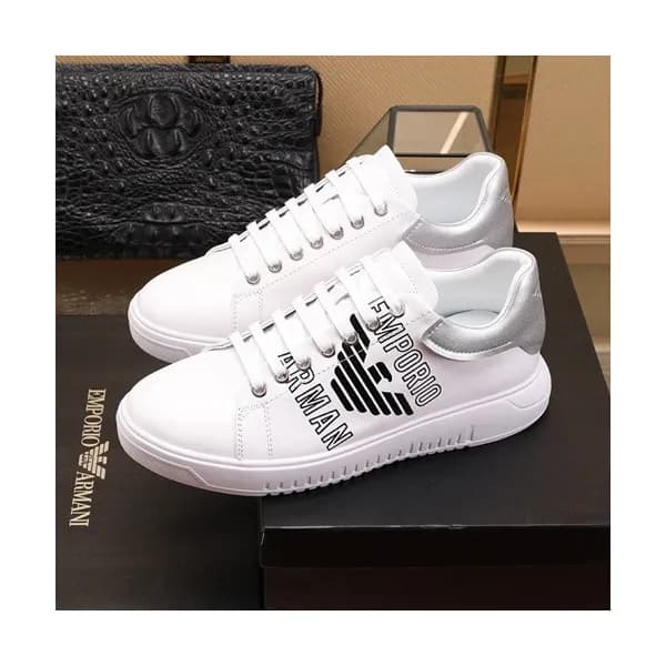 Armani 2020 Mens Leather Sneakers - 알마니 2020 남성용 … - 1