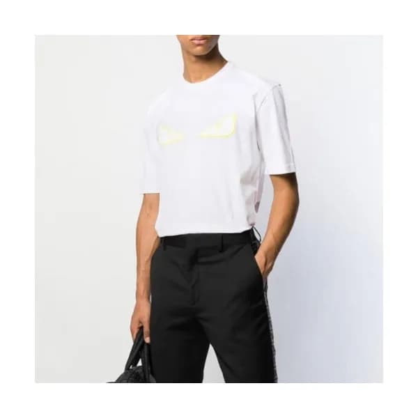 [펜디]Fendi 2020 Mens Logo Casual Silket Short Sleev… - 1