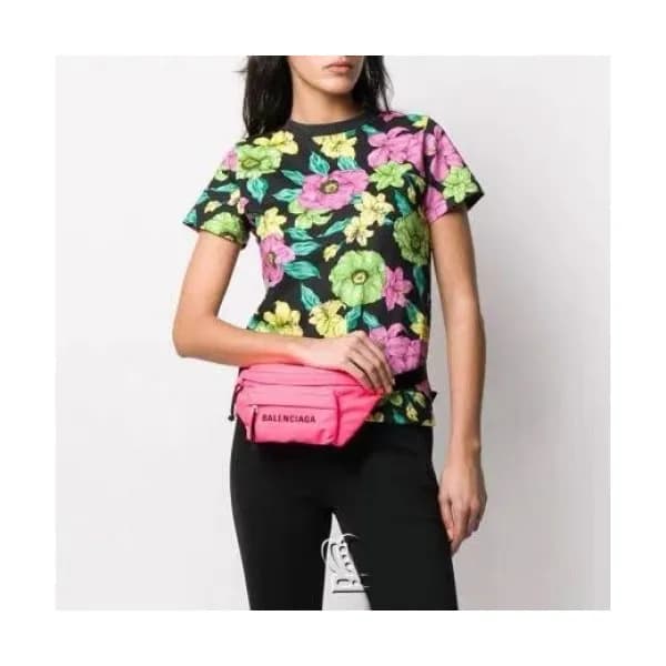 Balenciaga Womens Logo Cotton Short Sleeved Tshirt… - 1