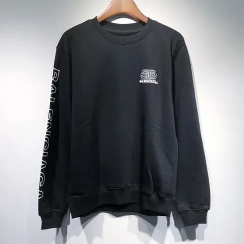 [발렌시아가]Balenciaga 2020 Mens Logo Crew-neck Cotton … - 1