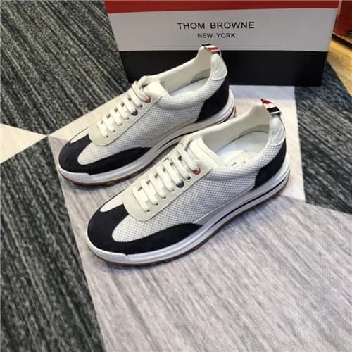 Thom Brown 2021 Men's Leather Sneakers - 톰브라운 … - 1