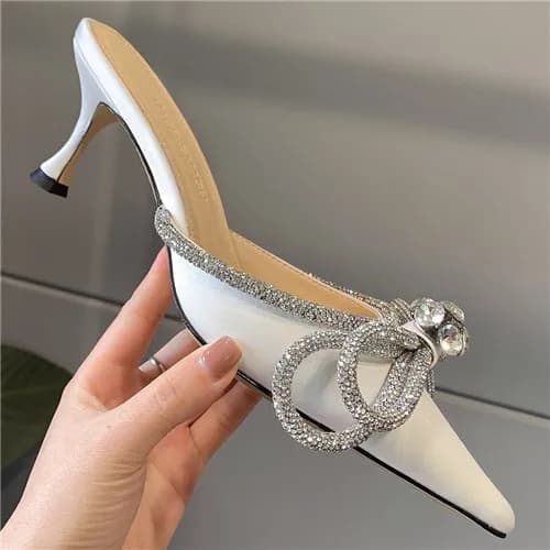 Mach & Mach 2021 Women's Silk High Heel Sandal… - 1