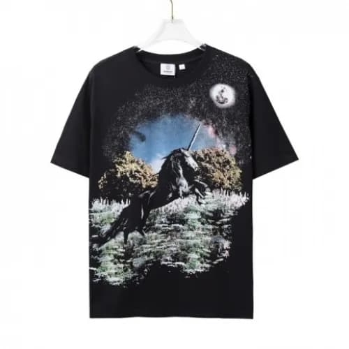 [버버리]Burberry 2021 Mens Logo Cotton Short Sleeved … - 1