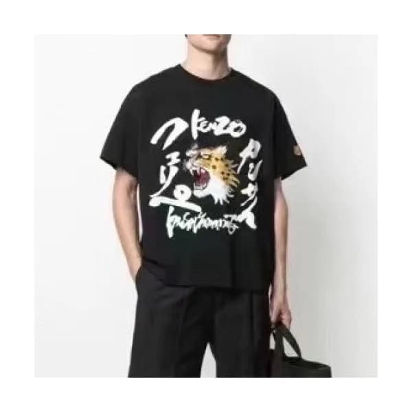 [겐조]Kenzo 2021 Mm/Wm Tiger Cotton Short Sleeved Ts… - 1