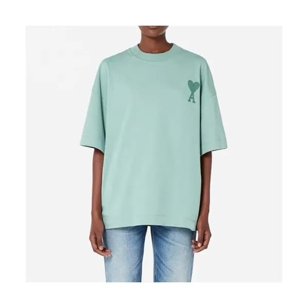 Ami 2021 Mm/Wm Casual Cotton Short Sleeved Tshirt … - 1