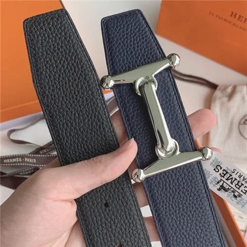 Hermes 2021 Men's Leather Belt,3.8cm,HERBT0148… - 1