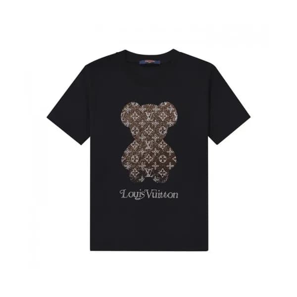 Louis vuitton Mm/Wm Logo Short Sleeved Tshirts Bl… - 1