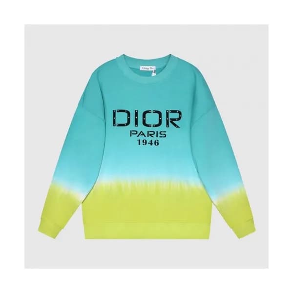 Dior Mm/Wm Logo Casual Cotton Tshirts Green - 디올 … - 1