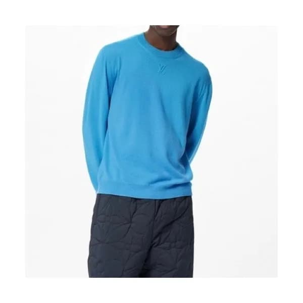 Louis vuitton Mens Casual Wool Sweaters Blue - 루이… - 1