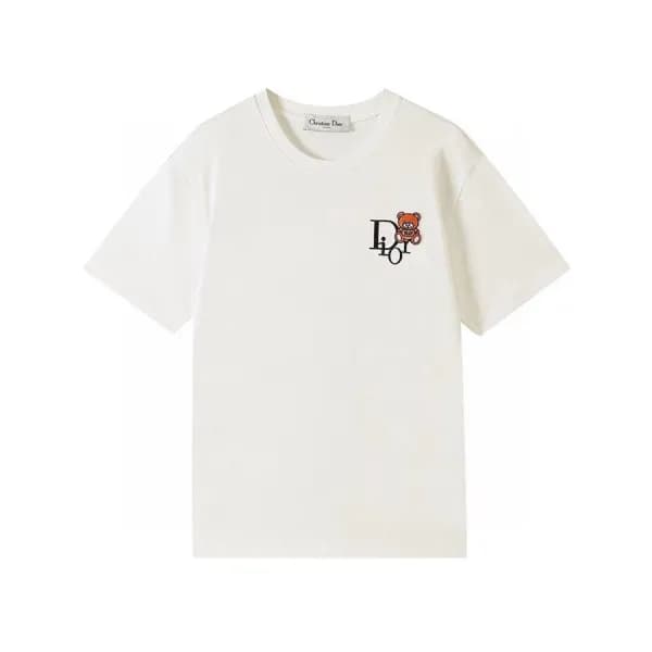 디올 남성 크루넥 화이트 반팔티 - Mens White Tshirts - dio01700x - 1
