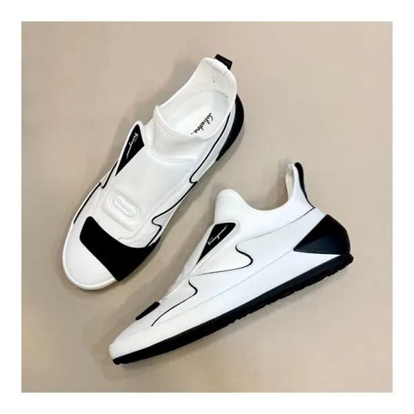 페라가모 남성 Gancini 화이트 스니커즈 - Mens White Sneakers - f… - 1